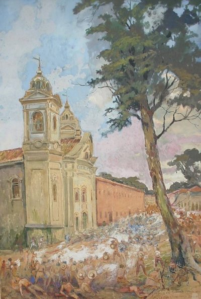 Cabanos Attacking the Trem by Alfredo Norfini